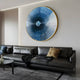 Flusira Ice Blue Circular Acrylic 3D Wall Art
