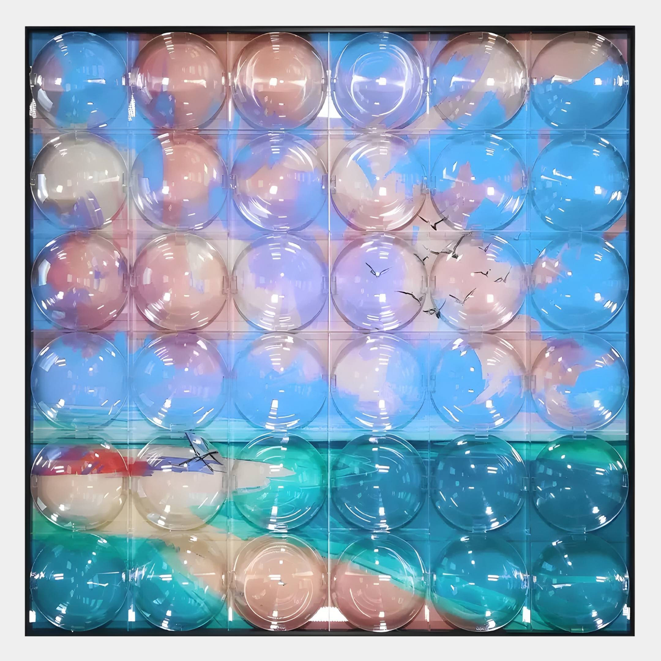 Seavista Sunset Shore Acrylic Dome 3D Wall Art