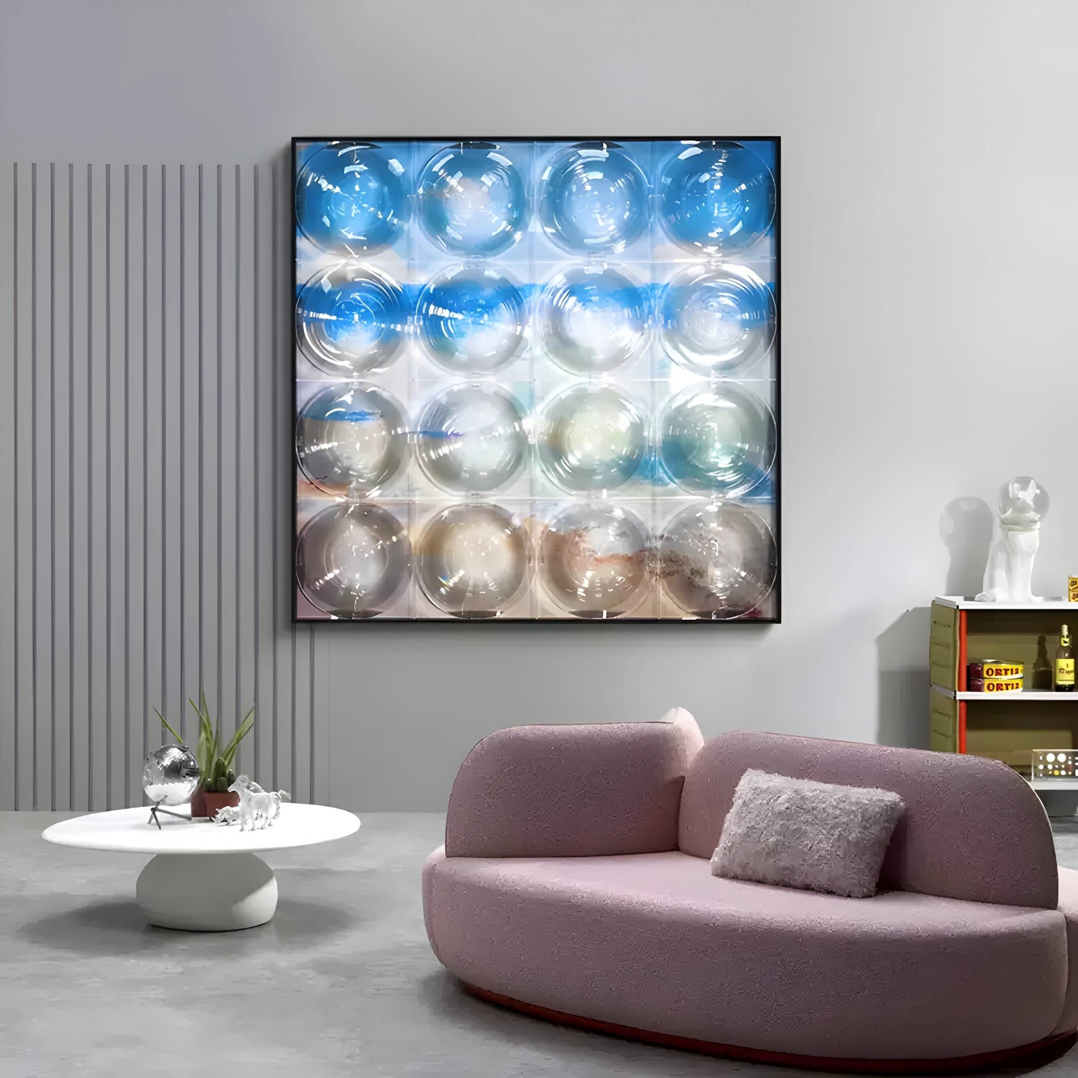 Seavista Cloudline Blue Horizon Acrylic Dome 3D Wall Art