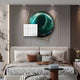 Aurenza Grid Jade Acrylic & Metal Frame 3D Wall Art