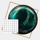 Aurenza Grid Jade Acrylic & Metal Frame 3D Wall Art