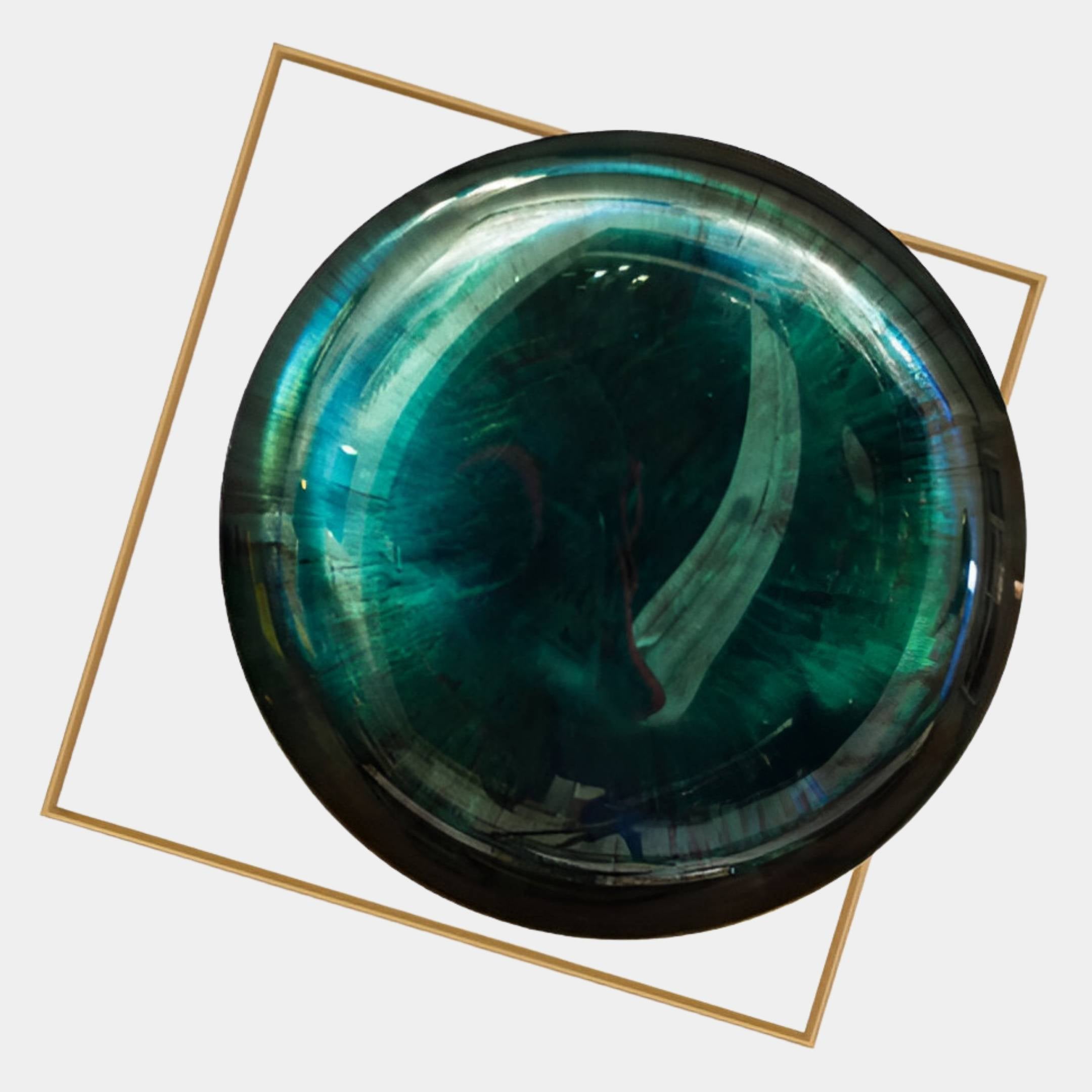 Aurenza Jade Acrylic & Metal Frame 3D Wall Art