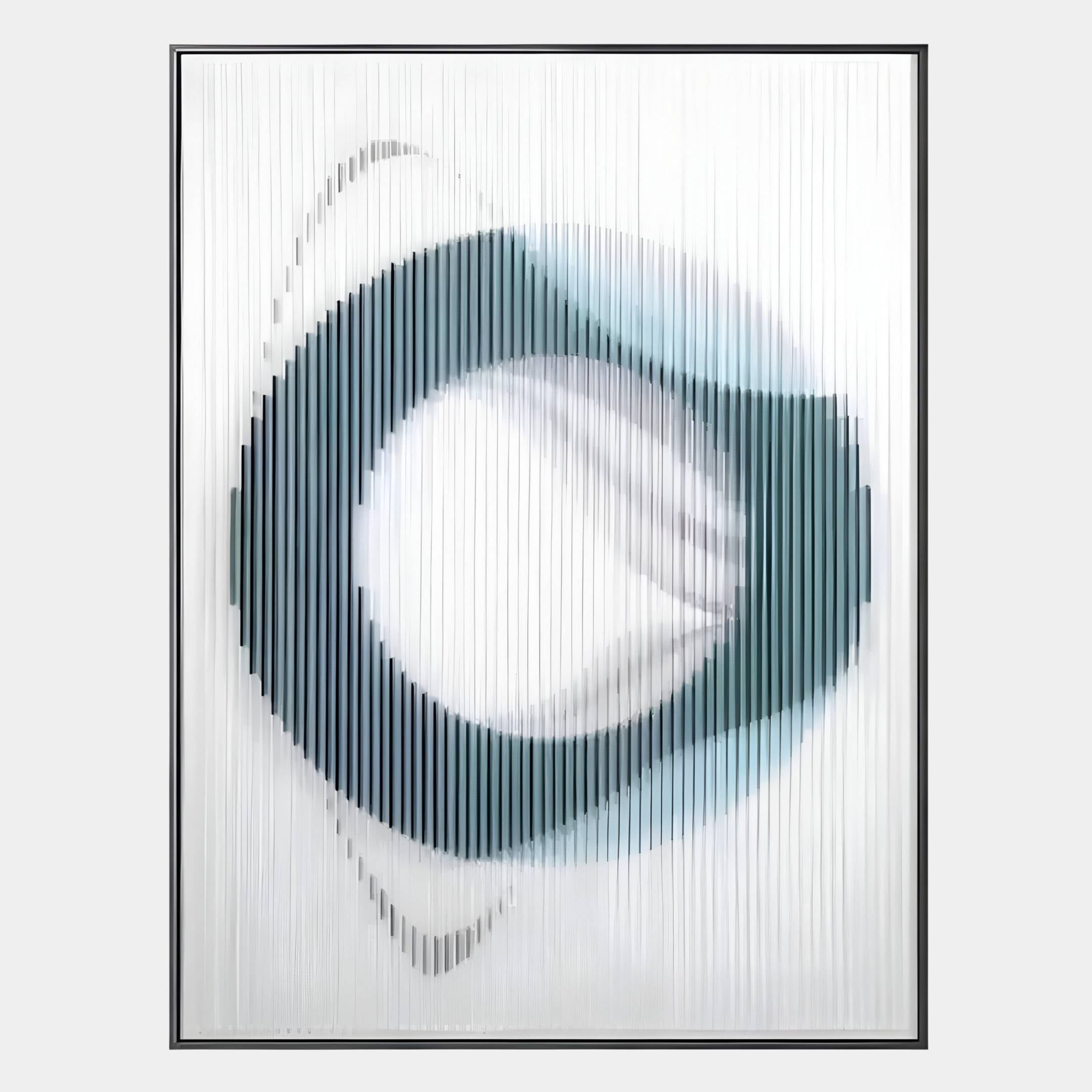 Kynoro Teal Ring Motion Acrylic 3D Wall Art