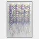 Haliora Cascade Shard Column Acrylic Framed 3D Wall Art