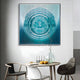 Cirvara Teal Concentric Ripple Acrylic 3D Wall Art