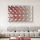 Lucentra Rose Gradient Grid Acrylic 3D Wall Art