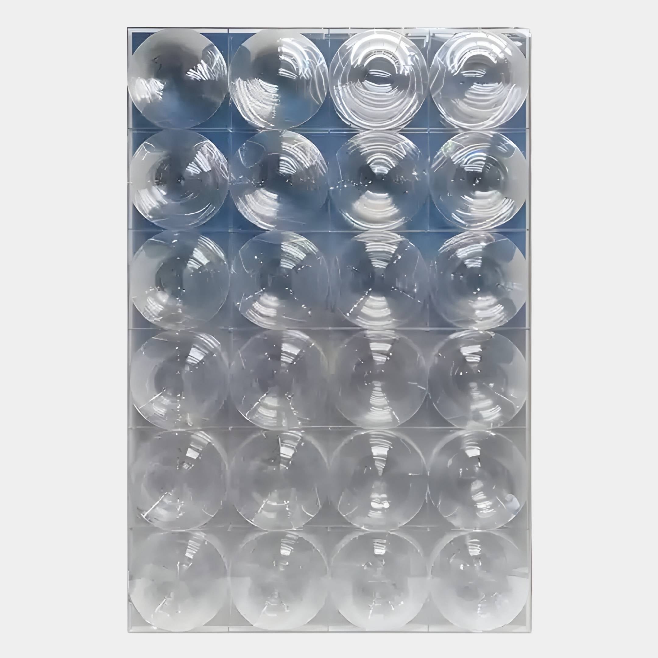 Lucentra Blue Gradient Grid Acrylic 3D Wall Art