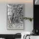 Metallique Silver Crinkle Texture Leather 3D Wall Art