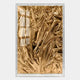 Metallique Amber Gold Crinkle Texture Leather 3D Wall Art