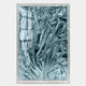 Metallique Ocean Blue Crinkle Texture Leather 3D Wall Art