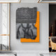Strialux Mono Illusion Amber Leather & Acrylic 3D Wall Art
