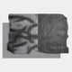 Strialux Mono Illusion Grey Leather & Acrylic 3D Wall Art featuring black and white striped leather strips over a grey acrylic base, mounted on a light grey wall.