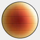 Solvaris Orange Fade Round Acrylic 3D LED Wall Art