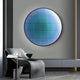 Solvaris Blue-Green Fade Round Acrylic 3D LED Wall Art