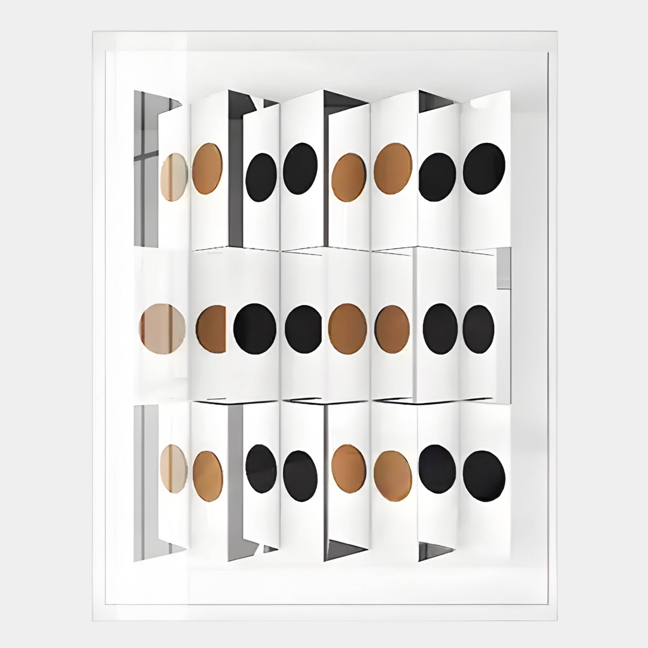 Valdris Bronze & Black Circle Panel Acrylic 3D Wall Art