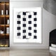Gridure Black & White Panel Acrylic 3D Wall Art
