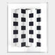 Gridure Black & White Panel Acrylic 3D Wall Art