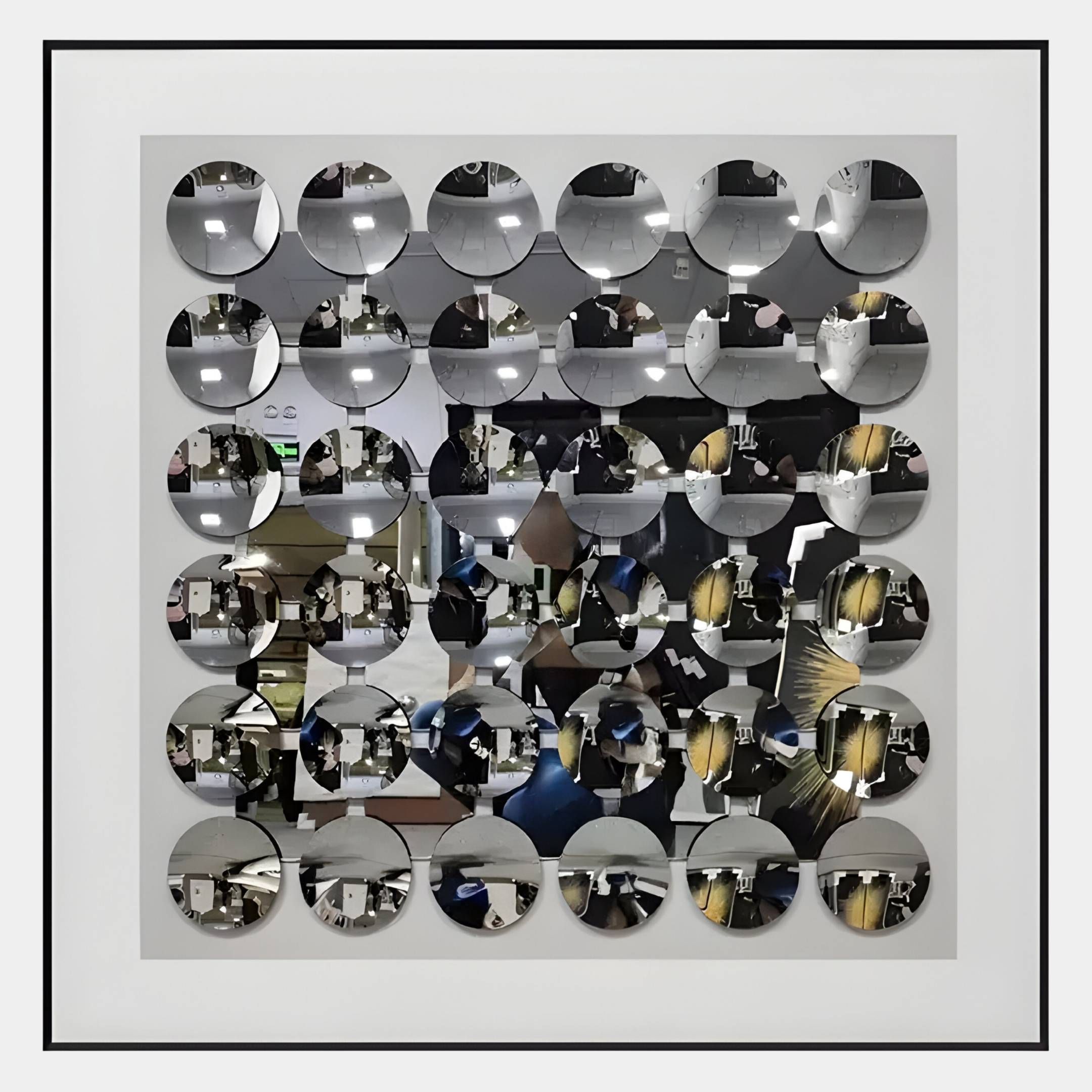 Refractura Chrome Mirror Disc Acrylic 3D Wall Art