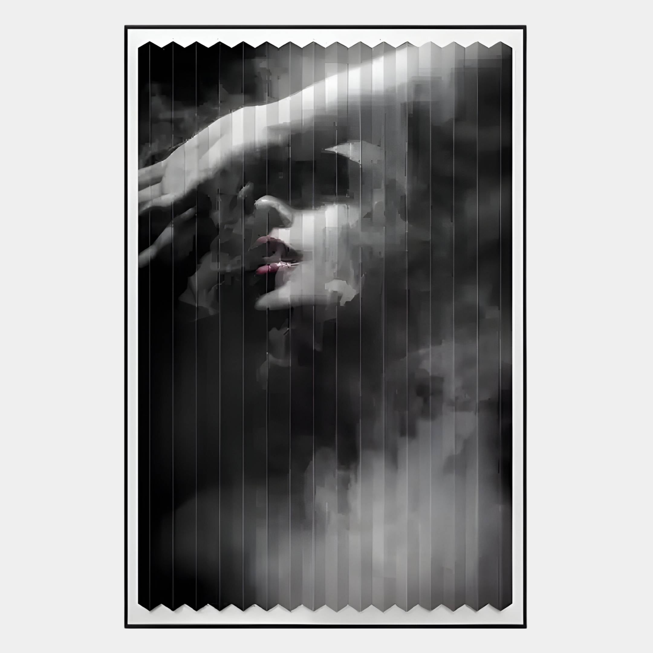 Flutara Smoke Muse Folded Acrylic 3D Wall Art