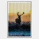 Flutara Winter Dawn Stag Folded Acrylic 3D Wall Art
