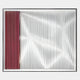 Vistara II Crimson & White Crinkle Texture Acrylic 3D Wall Art