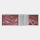 Vistara VI Crimson & White Crinkle Texture Acrylic 3D Wall Art