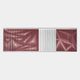 Vistara VIII Crimson & White Crinkle Texture Acrylic 3D Wall Art