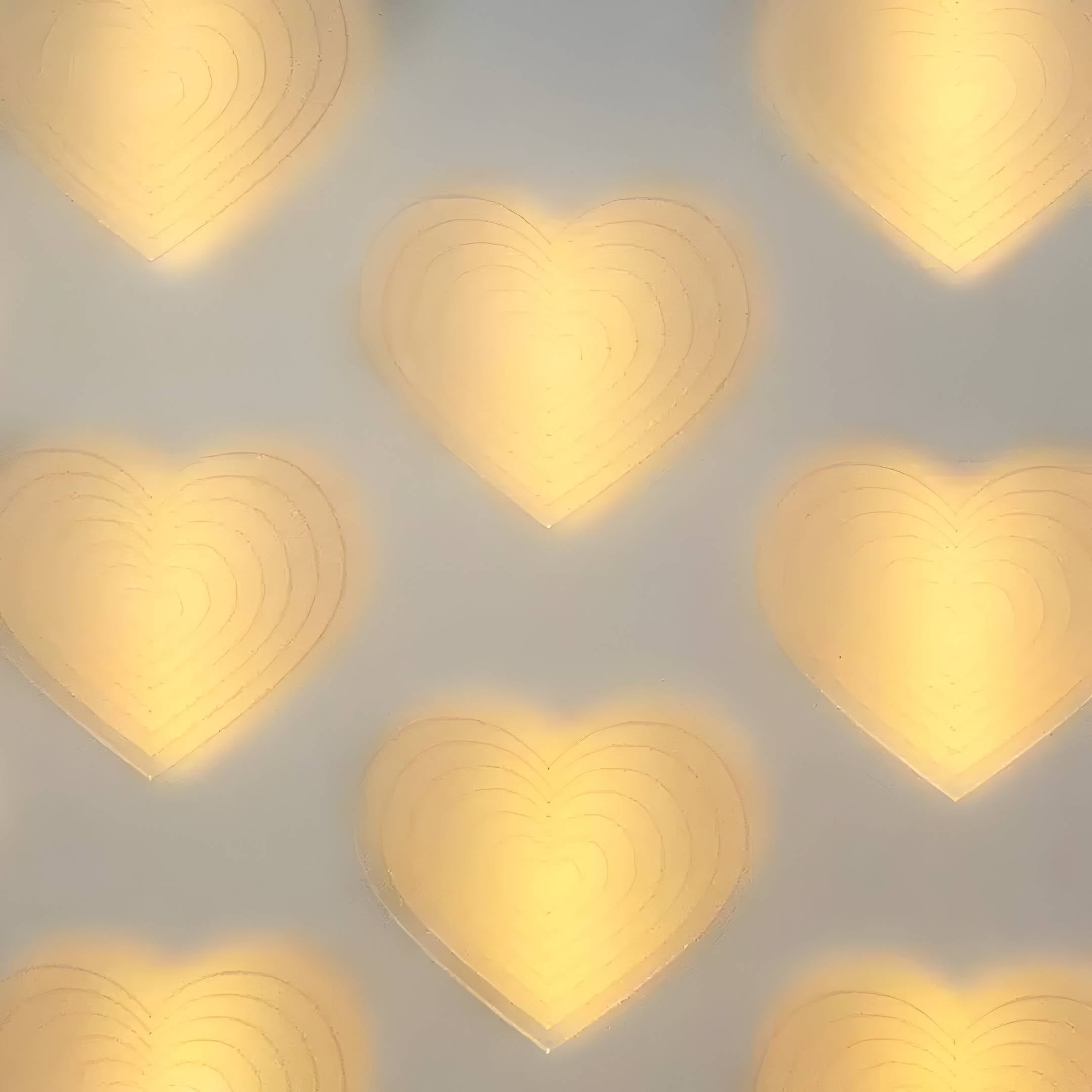 Luminex Glow Heart LED Acrylic 3D Wall Art