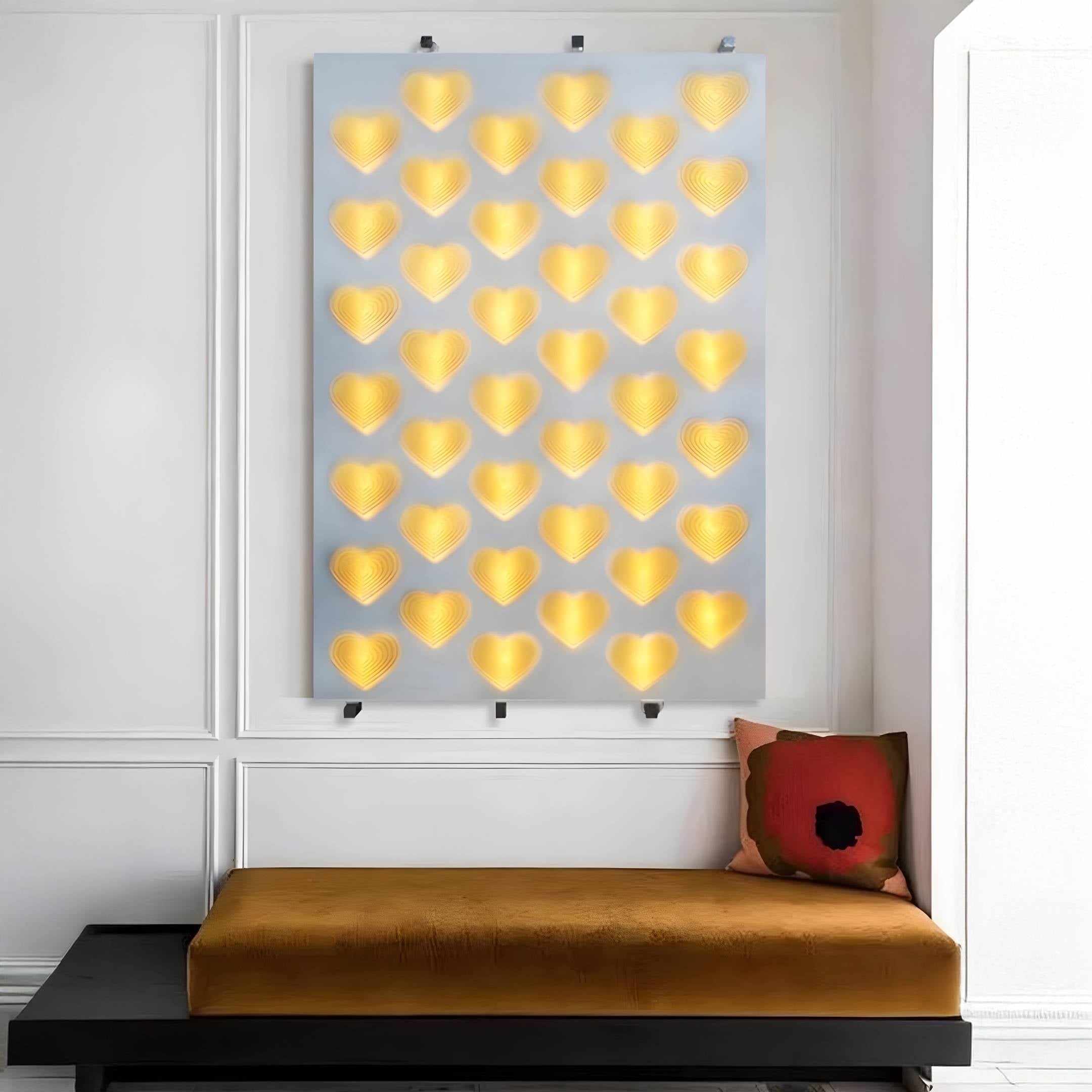 Luminex Glow Heart LED Acrylic 3D Wall Art