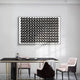 Parella Black Slit Disc Grid Acrylic 3D Wall Art