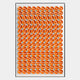 Parella Orange Slit Disc Grid Acrylic 3D Wall Art