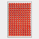 Parella Red Slit Disc Grid Acrylic 3D Wall Art