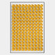 Parella Yellow Slit Disc Grid Acrylic 3D Wall Art