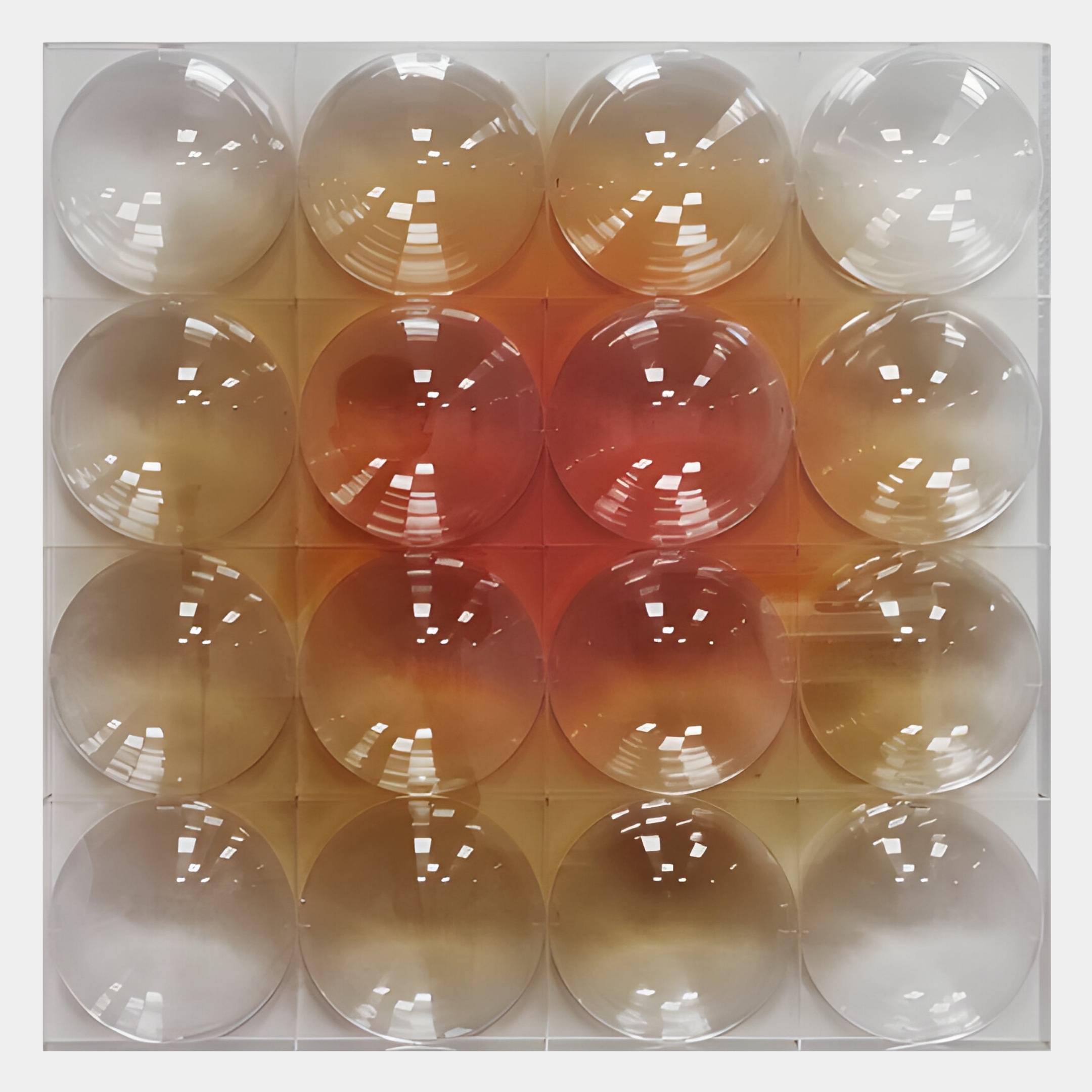 Dromara Sunset Fade Acrylic Square 3D Wall Art