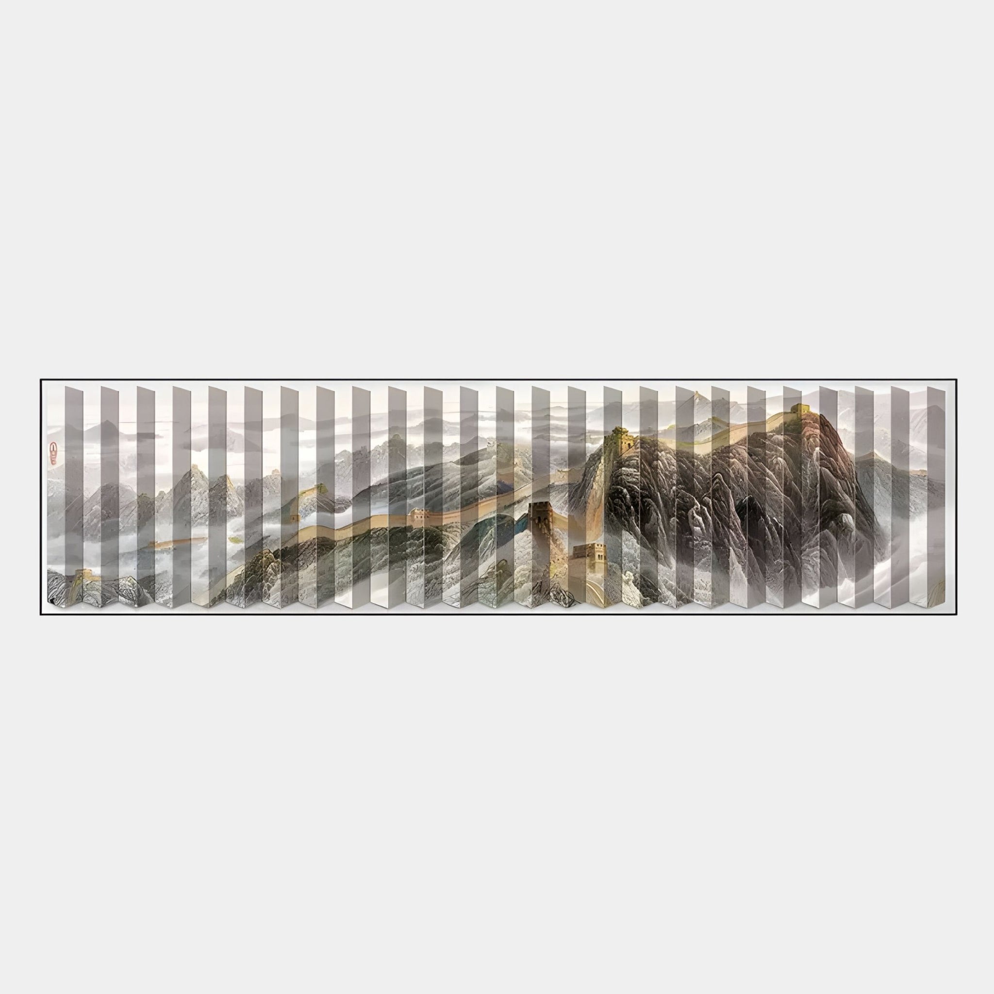 Foldscape Great Wall Panoramic Acrylic 3D Wall Art | Landscape Decor