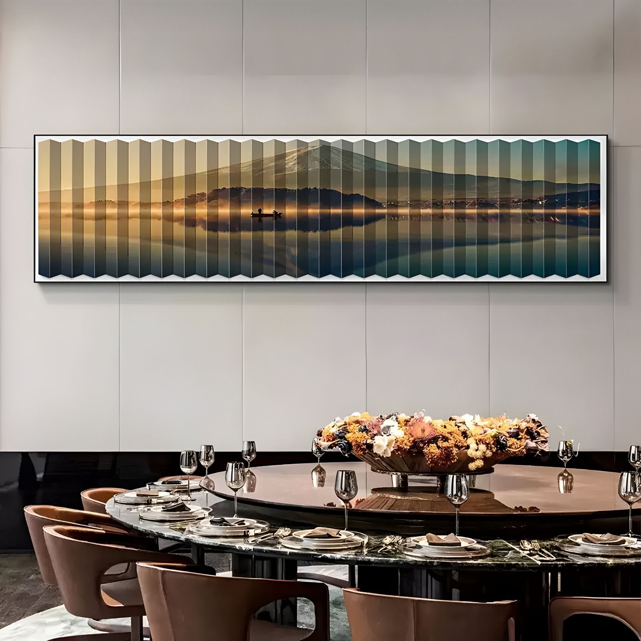 Foldscape Mount Fuji Reflection Acrylic 3D Wall Art