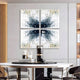 Volara Indigo Bloom Paper & Acrylic 3D Wall Art