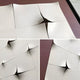 Stellure Rose Mauve & White Folded Acrylic 3D Wall Art