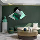 Orbigrad Green Overlay Geometric Acrylic 3D Wall Art