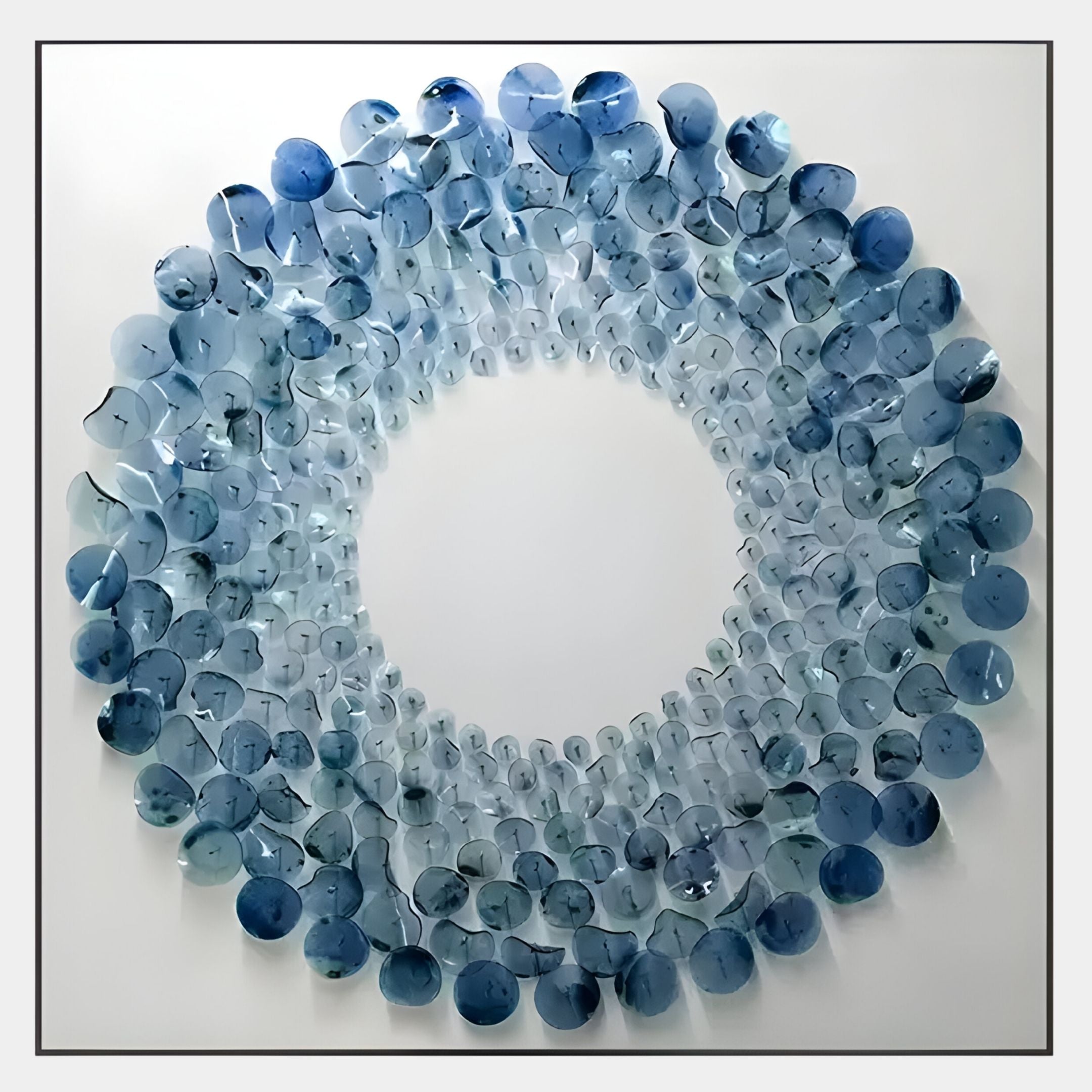 Maravue Blue Petal Cluster Acrylic 3D Wall Art