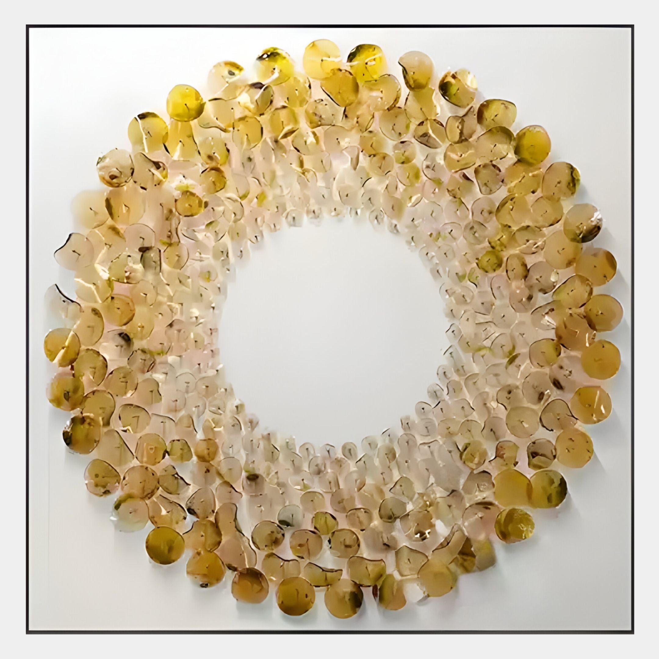 Maravue Warm Gold Petal Cluster Acrylic 3D Wall Art