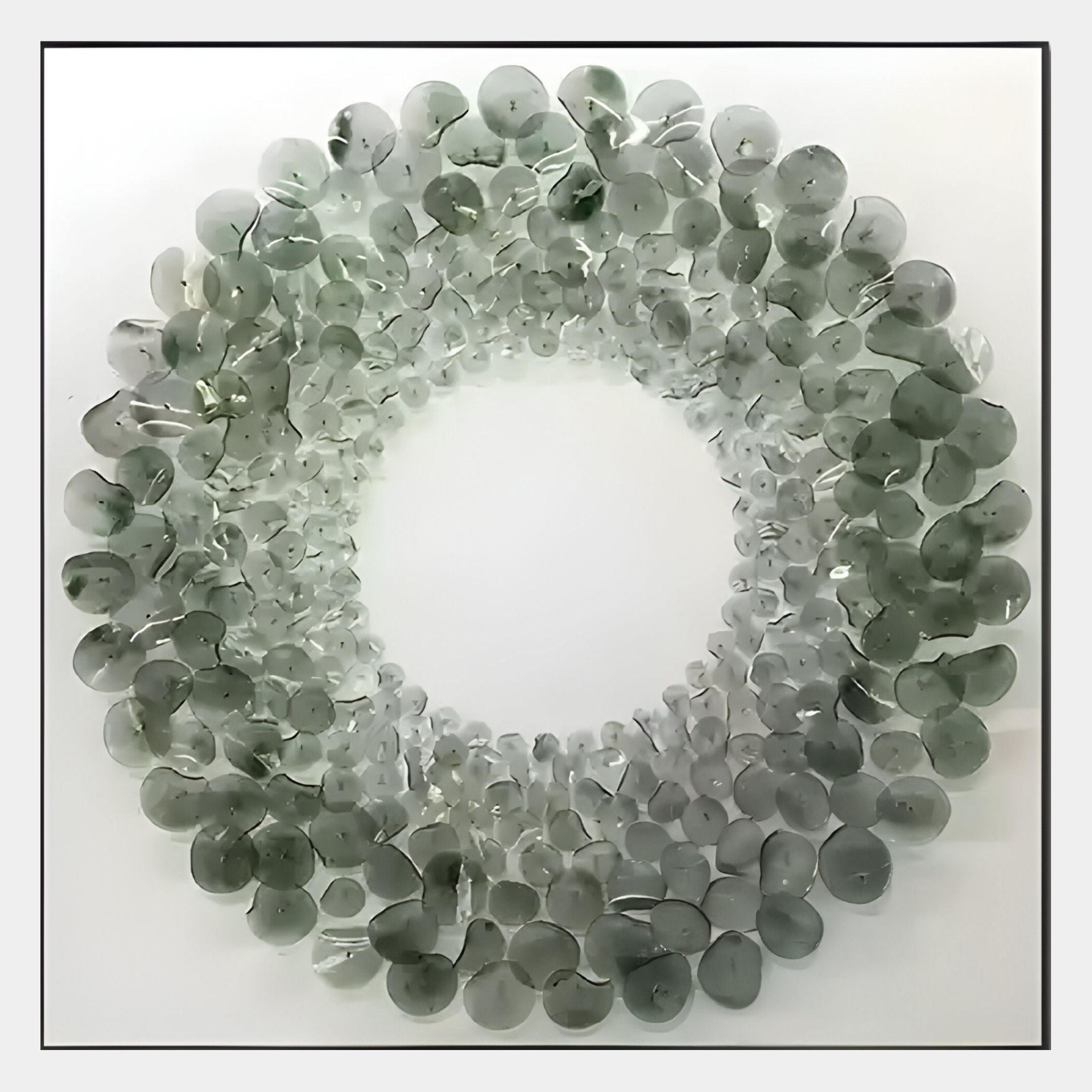 Maravue Smoke Grey Petal Cluster Acrylic 3D Wall Art