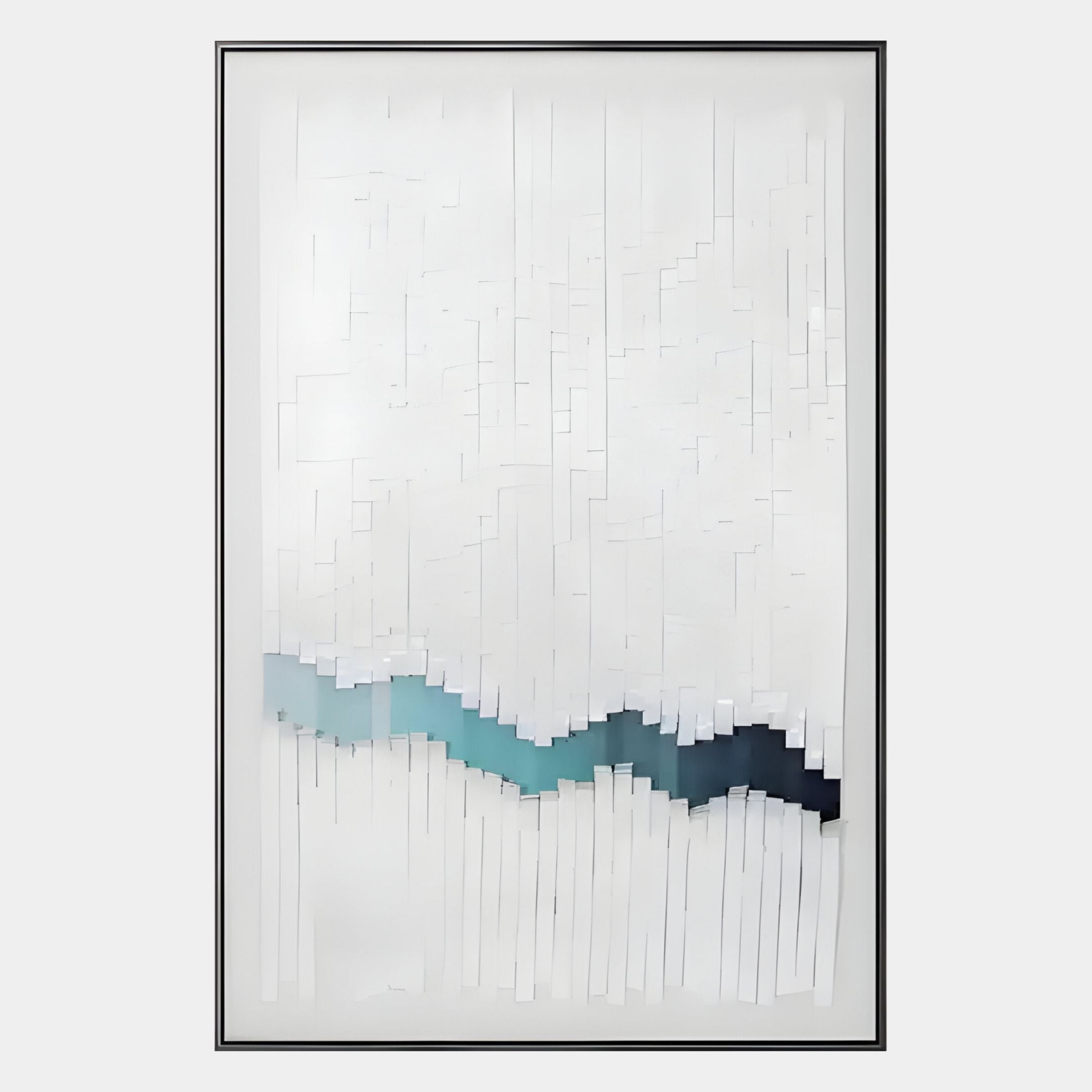Tressala Aqua Fade Layered Acrylic 3D Wall Art