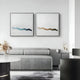 Tressala Aqua Fade Layered Acrylic Square 3D Wall Art