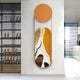 Modvara Burnt Orange Fusion Acrylic & Leather Wall Art