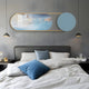 Modvara Sky Blue Fusion Acrylic & Leather Wall Art