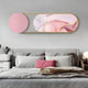 Modvara Blush Pink Fusion Acrylic & Leather Wall Art