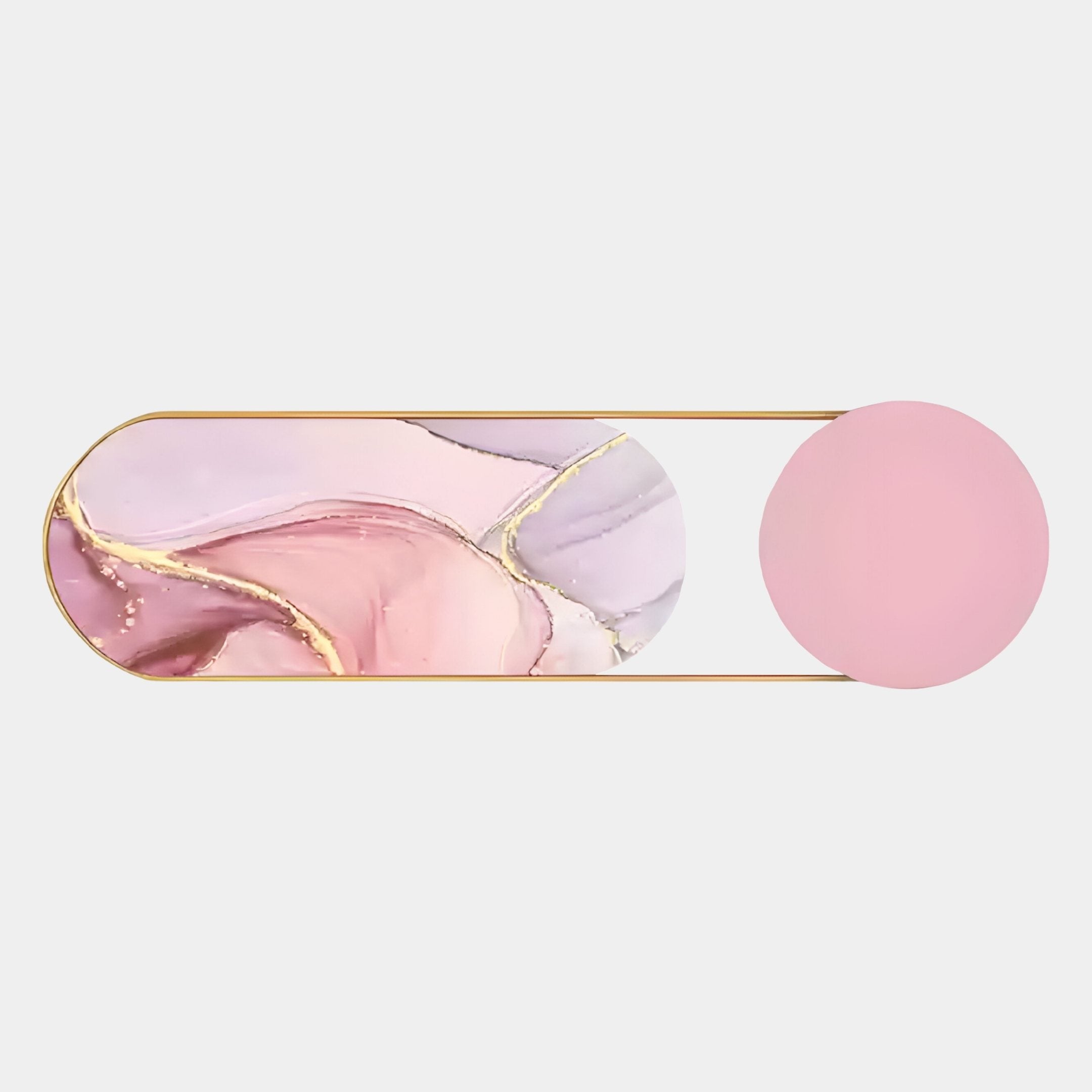 Modvara Blush Pink Fusion Acrylic & Leather Wall Art