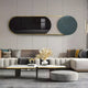 Modvara Charcoal Black Fusion Acrylic & Leather Wall Art