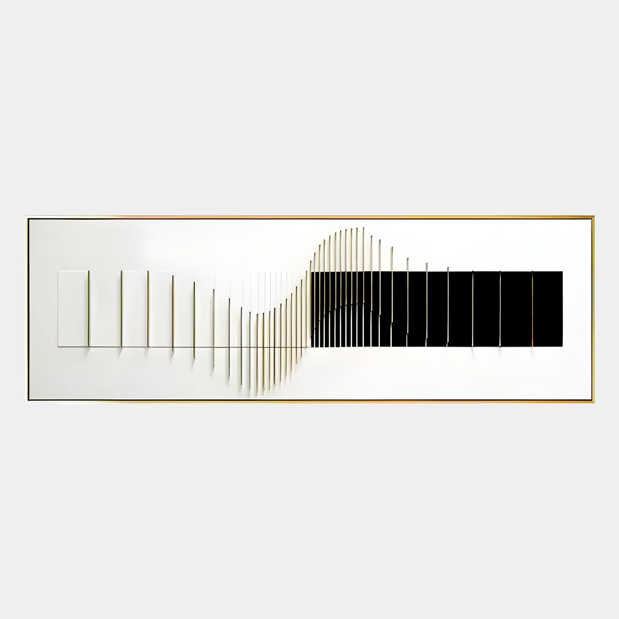 Oscavue I White & Black Ripple Acrylic 3D Wall Art